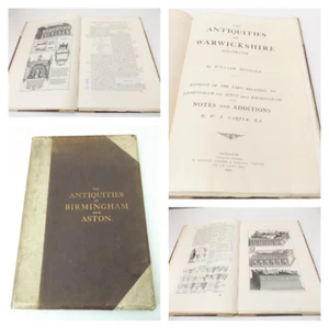 1891 The ANTIQUITIES of WARWICKSHIRE ILLUSTRATED by Dugdale & Carter BIRMINGHAM - Picture 1 of 1