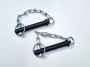 2 x Oberlenkerbolzen mit Kette Kat 1 Ø19mm Gerätebolzen Oberlenker Bolzen 130hp - Bild 1 von 1