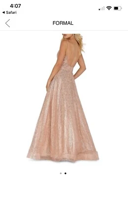 Elegante Vestido de Baile de Noche Boda Baile de graduación Terani Couture Vestido de Cuarzo Foto 1 de 3