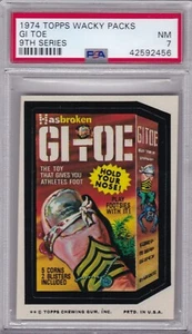 1974 Topps Wacky Packages GI TOE PSA 7 NM Series 9 Packs - TOUGH TITLE! - Picture 1 of 1