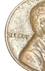 1968 D Lincoln Memorial Penny w/ Error on Top Rim / “L" in Liberty on Edge Coin - Picture 1 of 4