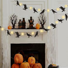 Happy Halloween Hanging Banner Bunting Party Backdrop Garland Led String Lights