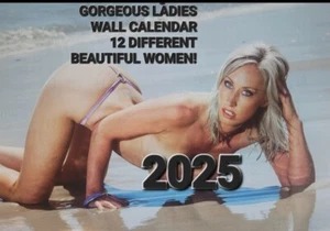 2025 Beautiful Girls Wall Calendar FREE SHIPPING!! - Picture 1 of 1