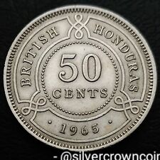 Honduras British Belize 50 Cents 1965. KM#28. Half Dollar coin. Mintage 25.000