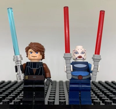 LEGO Asajj Ventress Anakin Skywalker Minifigure Lot 7676 Star Wars Excellent - Image 1 of 4