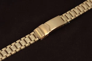 Bracciale/Cinturino Orologio Donna Hadley-Roma 11mm-15mm Curvo Placcato Oro Giallo - Foto 1 di 3