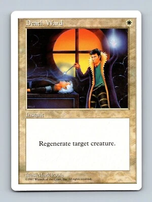 Magic The Gathering MTG - Death Ward - 5th Edition 1997 - Image 1 of 2