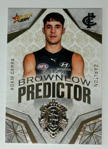 2024 Select AFL Brownlow Predictor Gold BPG13 Adam Cerra Carlton 178/315 - Imagen 1 de 3