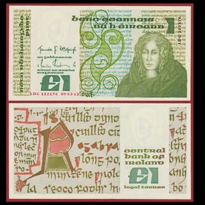 🇮🇪 Ireland 1 Pound 1983 “LDG” Prefix P 70 c Crisp Gem UNC - Picture 1 of 5