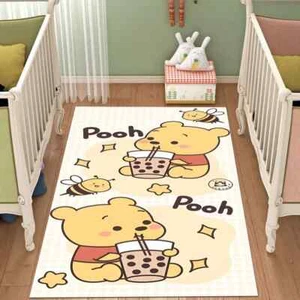Winnie the Pooh Rug - Cute Soft Carpet for Kids, Nursery, Bedroom & Playroom - Picture 1 of 5