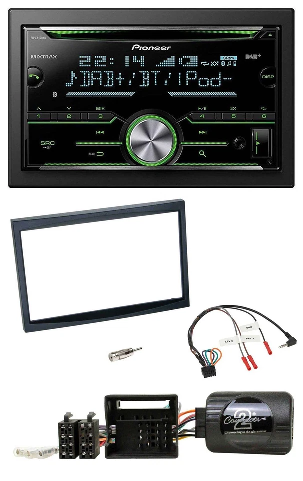 Pioneer Bluetooth Lenkrad DAB 2DIN USB CD Autoradio für Citroen C2 C3 Berlingo J - Bild 1 von 4