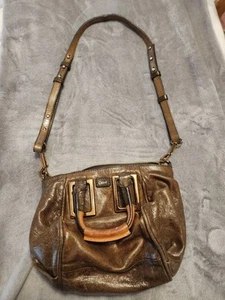 Chloe Ethel 2 Way Shoulder Cross Body Hand Bag Leather Taupe Satchel - Picture 1 of 12