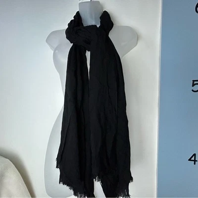 Calvin Klein Elegant Black Gothic Mob Wife Scarf - Image 1 of 4