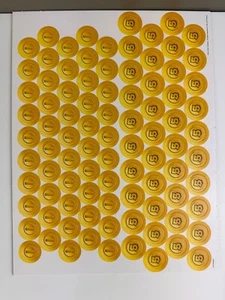 2017 Monopoly Mario Gamer Edition Nintendo ReplacementGold Coin Tokens - Picture 1 of 2