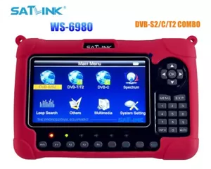SATLINK WS-6980 DVB-S2/C/T2 COMBO Spectrum analyzer Digital Satellite TV Finder - Picture 1 of 14