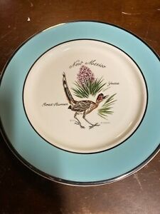 Taylor Smith Taylor New Mexico Collector Plate Road-Runner D Rudeman Blue