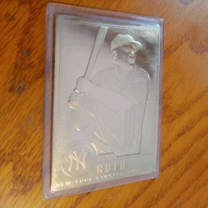 NEW YANKEES BASEBALL 1996 BABE RUTH CMG #30 22k GOLD FOIL CARD - Picture 1 of 6