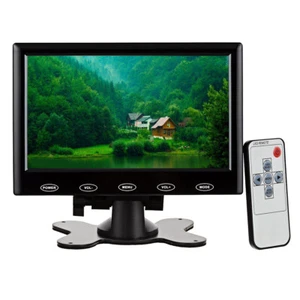 7'' Ultra Thin TFT-LCD Home Security CCTV Monitor AV/HDMI/VGA for Raspberry Pi - Picture 1 of 12
