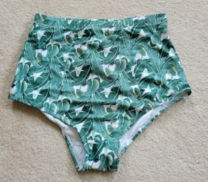 Nuevo con etiquetas Traje de Baño Kingdom and State Paradise is Calling Flora Verde Parte Inferior Talla L - Imagen 1 de 4