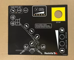 NEW Haulotte 3632T 4642T 2622T Upper Control Box Decal Overlay OEM New A-00465-D - Picture 1 of 2