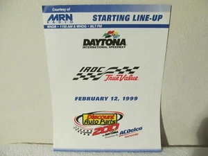 1999 DAYTONA I'NTL SPEEDWAY STARTING LINE-UP IROC AND DISCONT AUTO PARTS 200 - Picture 1 of 5