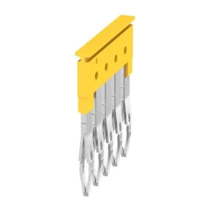 10pcs WEIDMULLER ZQV 2.5/5 1608890000 Cross-connector 5 Poles Yellow New ✦KD - Picture 1 of 4