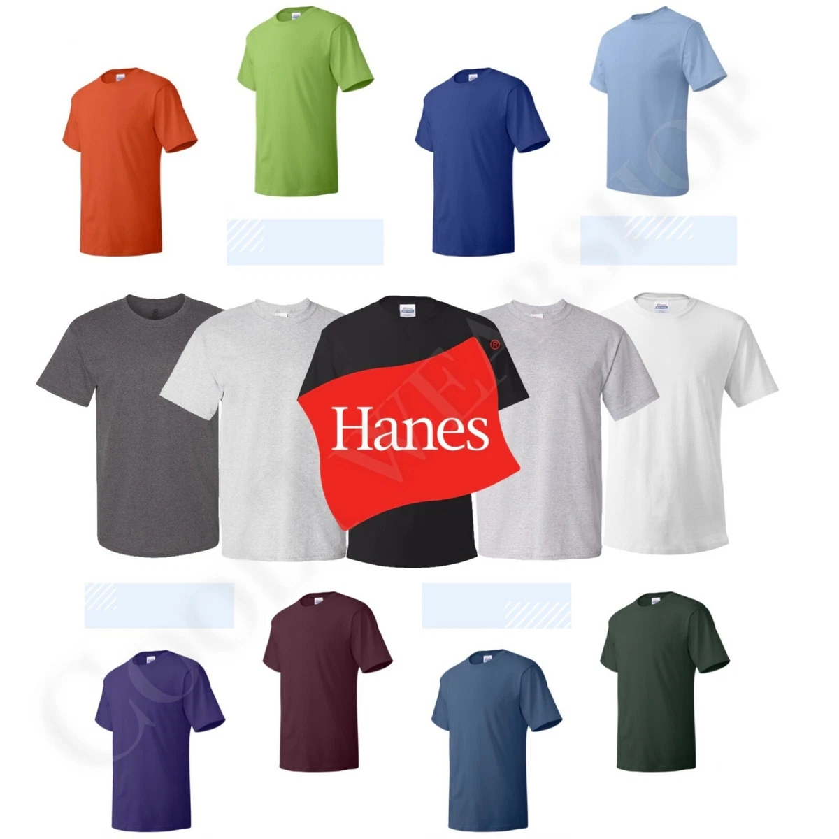 Hanes Men's Comfortsoft Dyed Crew Undershirt – Tag-Free, Pre-Shrunk Cotton, Relaxed Fit