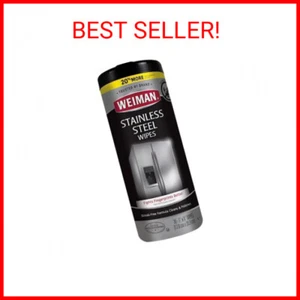 Stainless Steel Wipes - 30 Count (Pack of 1) | Weiman Products - Picture 1 of 2