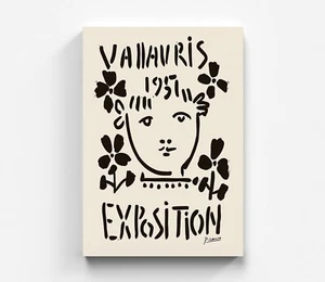 Picasso Leinwandbild Exposition Wandbilder Design Kunst Leinwand Modern Art Bild - Foto 1 di 7