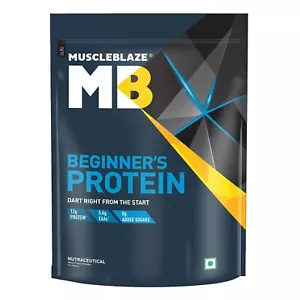 MuscleBlaze Beginner's Whey Protein in Schokoladengeschmack, 1 kg Packung - Bild 1 von 3