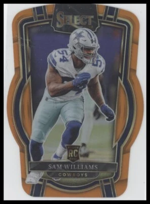 #276 Sam Williams 2022 Panini Select #/199 Orange Prizm Die Cut - Image 1 of 2