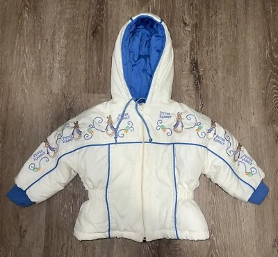 Chaqueta de Colección Años 80 Beatrix Potter Quiltex Peter Rabbit Niño Pequeño Talla 18 MOS Garra LEER Foto 1 de 4