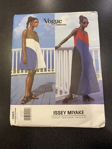 RARE 90s Vintage Vogue 1563 ISSEY MIYAKE Color Block Maxi Dress - Picture 1 of 4