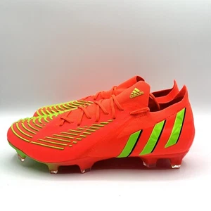 Adidas Men’s Predator EDGE.1 L FG Soccer Cleats Size 7 Orange Green |GW1024| - Picture 1 of 6