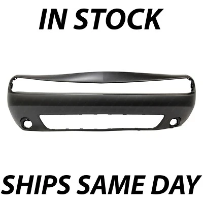 NEW Primered - Front Bumper Cover Fascia for 2015-2023 Dodge Challenger w/ Fog - Image 1 of 4