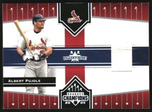 2005 Donruss Champions Impressions Ball #276 Albert Pujols /76
