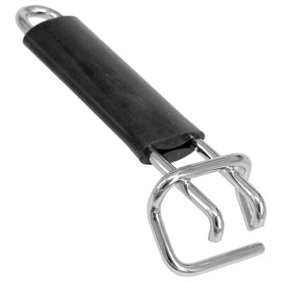 SPARES2GO Manija de sartén para ESTUFAS NUEVO MUNDO horno cocina empuñadura de goma negra 168 x 56 mm