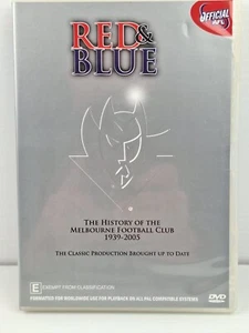 La AFL - Rojo y Azul - Historia del Melbourne Football Club (DVD, 2005) REG ALL - Imagen 1 de 2