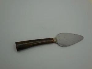 Vintage Cheese Server Bakelite Handle Tortoiseshell Brown Small Server - Picture 1 of 3
