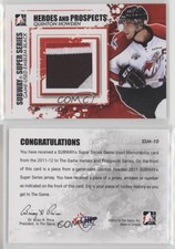 2011-12 ITG Heroes and Prospects Black Emblem Quinton Howden #SSM-10