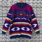 Vintage 90s bold southwestern aztec oversize sweater MEDIUM