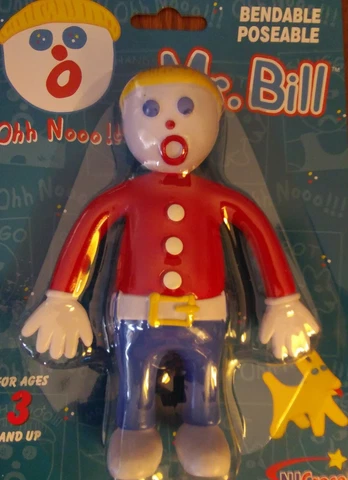 MR.BILL: Action Figure Bendable/Poseable 5.5" Tall Orig. Mfg. 2006 NEW NJ Croce! Cover