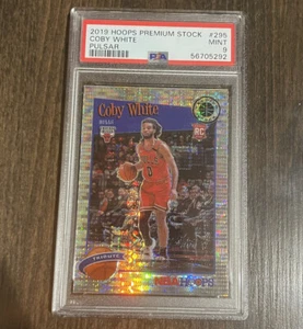 Coby White 2019 Aros Premium Stock PULSAR 295 PSA 9 RC Novato Chicago Bulls NBA - Imagen 1 de 2