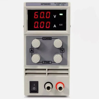 KPS605D 0-60V 0-5A Digital Adjustable Mini Switch DC Power Supply AC110V/220V - Image 1 of 4