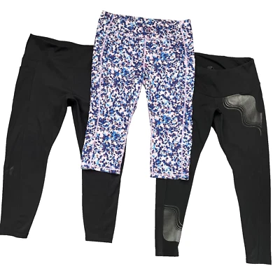 Lote 3 Leggings Para Mujer 2X Marcas Mixtas Yoga Ropa Deportiva Capri Correr Entrenamiento Foto 1 de 4