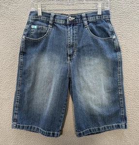 Southpole Shorts Boys Youth 16 Blue Denim Jorts Baggy Hip Hop Skater Grunge Y2K - Picture 1 of 10
