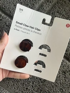 NEW Lululemon Small Claw Hair Clips 2pk Brown - Picture 1 of 2