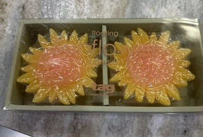 Velas flotantes, paquete de 2. Girasoles. En paquete original. Nuevo Foto 1 de 3