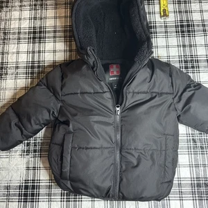 Swiss Tech Jacket Toddler 2t Black Parka Fleece Lined Insulated Coat Hood - Picture 1 of 8