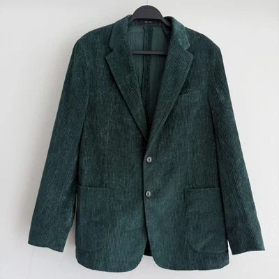 Todd Snyder Sport Coat Mens 40R Green Wide Wale Corduroy Blazer Made in Italy - Image 1 of 4